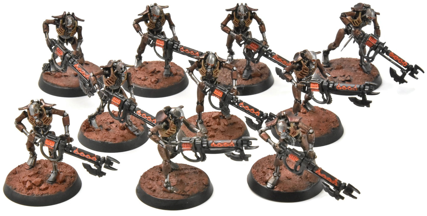 NECRONS 10 Necron Warriors #1 WELL PAINTED Warhammer 40K 6747