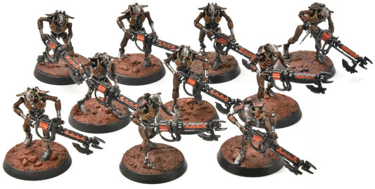 NECRONS 10 Necron Warriors #1 WELL PAINTED Warhammer 40K 6747
