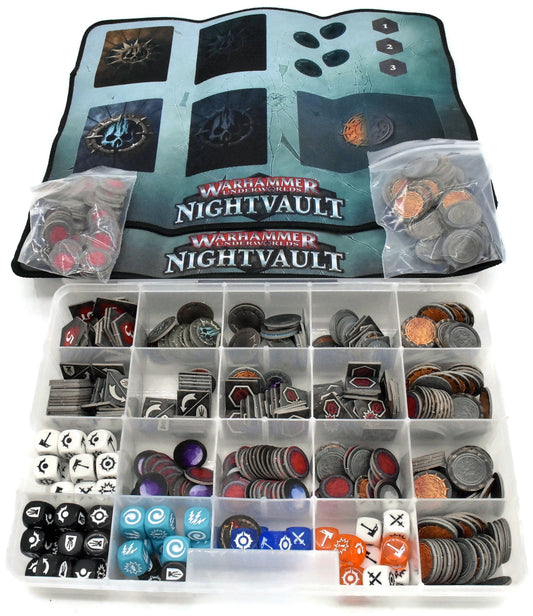 UNDERWORLDS Lot Of Accessories And Tokens #1 Warhammer Sigmar In Direchasm Box