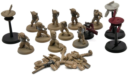 TAU EMPIRE 10 Fire Warrior Strike Team #4 missing bits Warhammer 40K