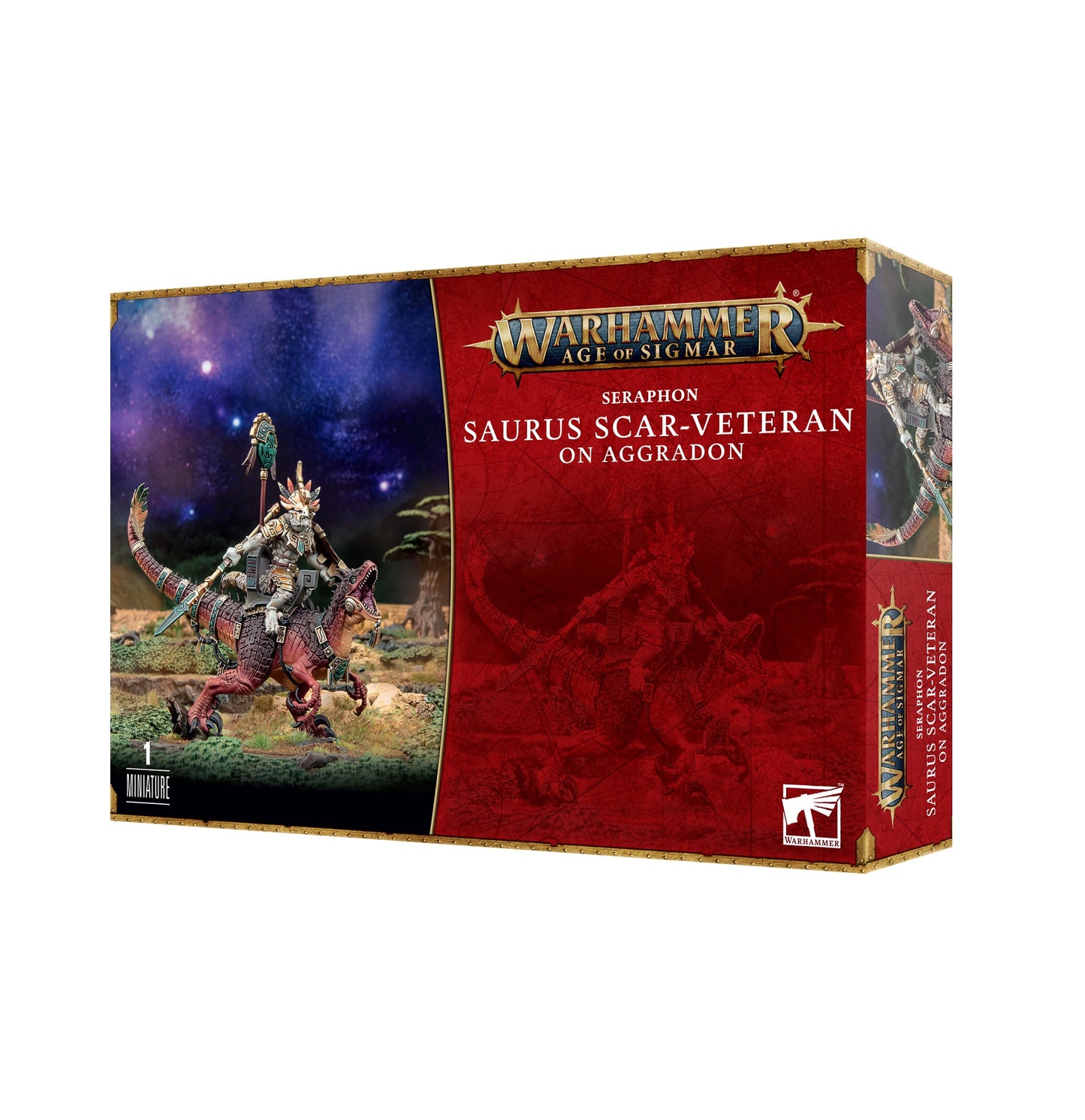 Seraphon - Saurus Scar-Veteran On Aggradon