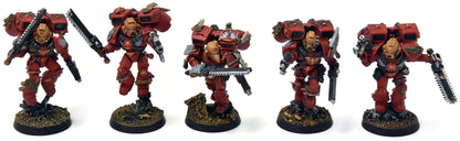 BLOOD ANGELS 5 Sternguard Veterans With Jump Pack #41 METAL WELL PAINTED 40K