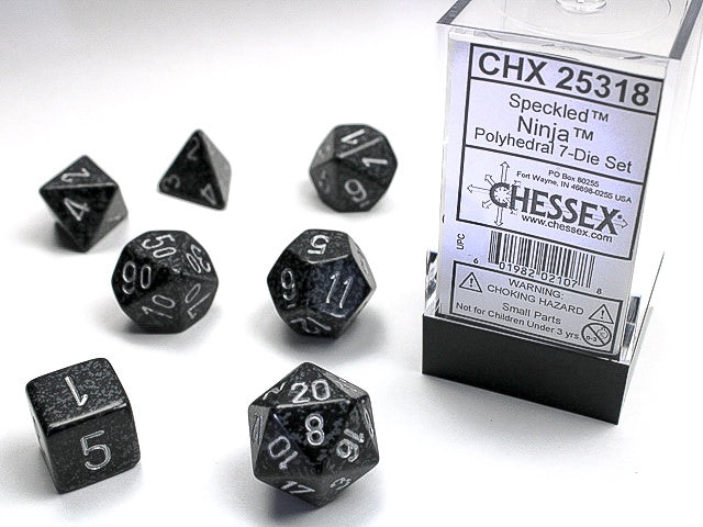 Speckled 7-Die Set Ninja Chessex Dice (CHX25318)