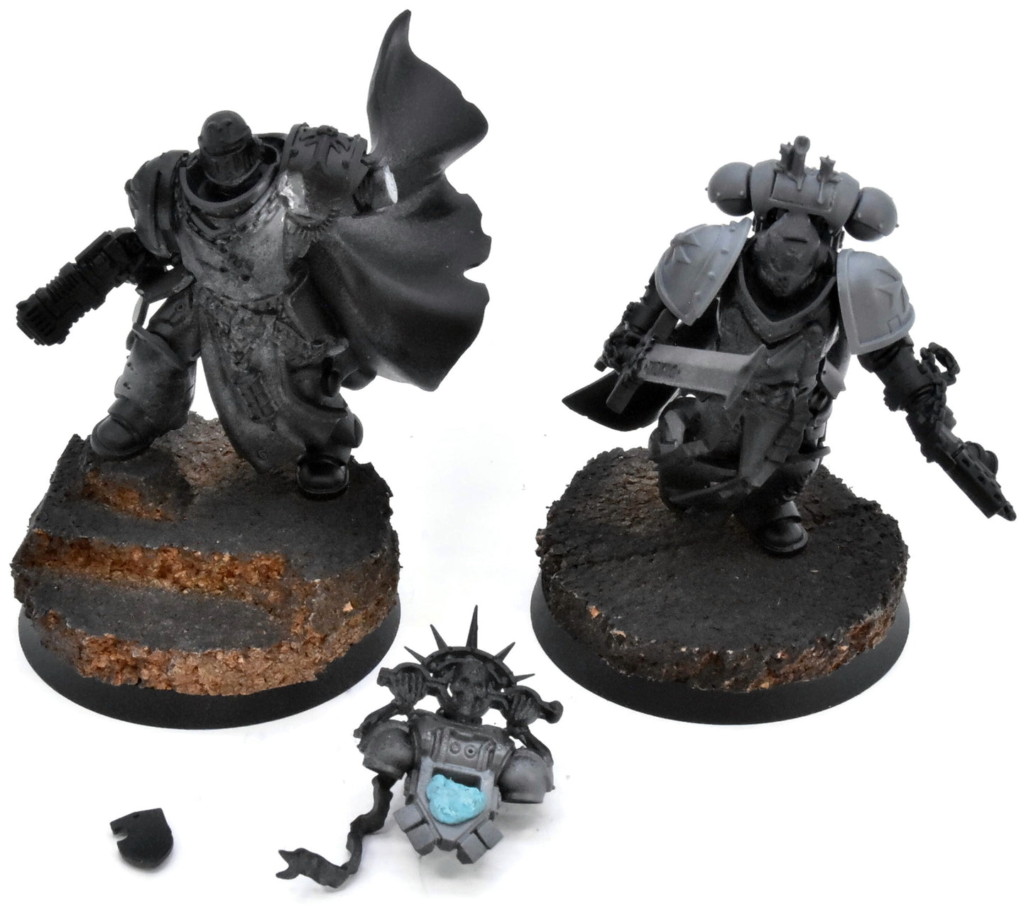 SPACE MARINES 2 Black Templars Loose Models #1 INCOMPLETE NEED REPAIR 40K