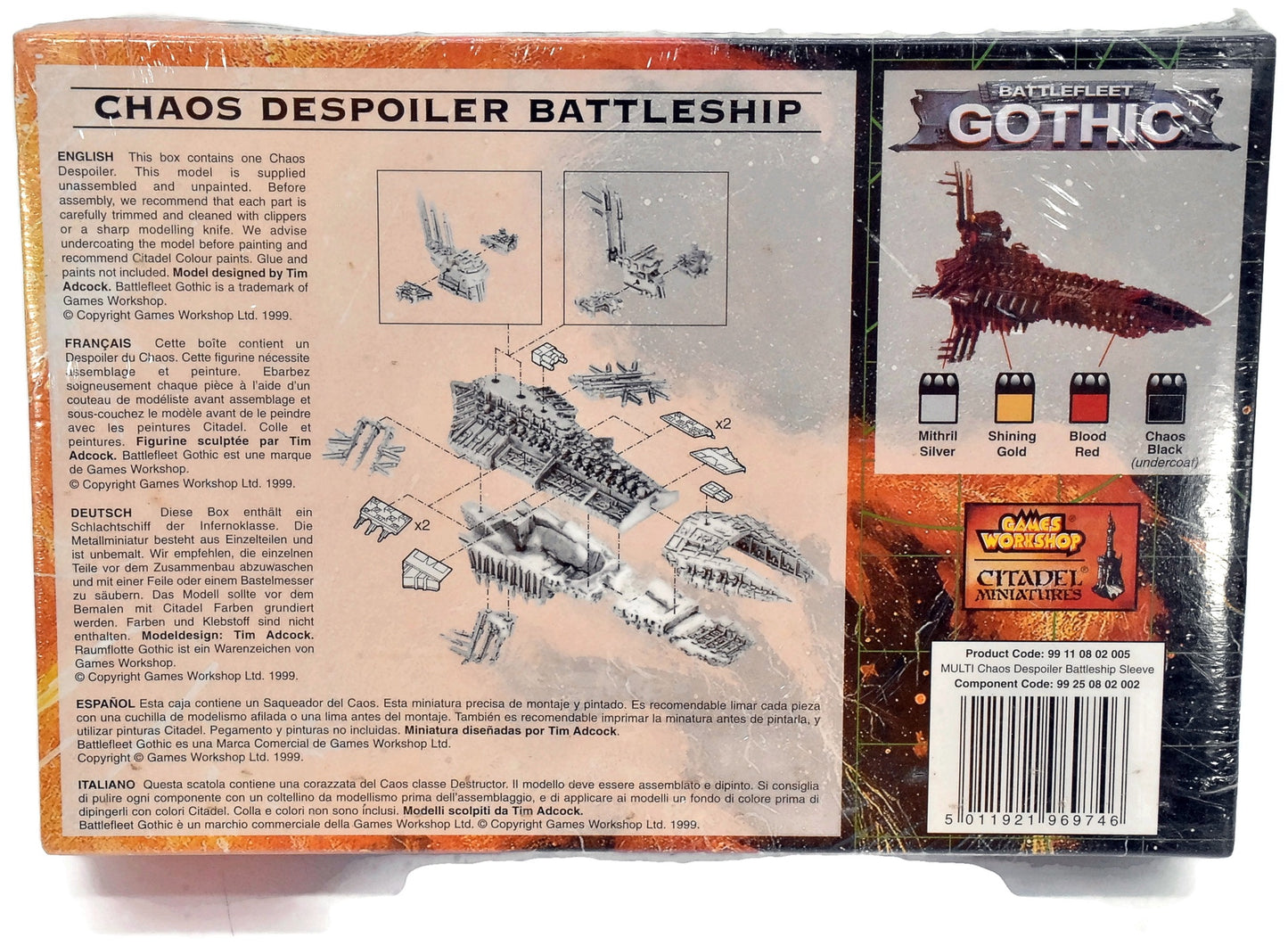 Battlefleet Gothic - Chaos Despoiler Battleship #1 Warhammer 40K Sealed