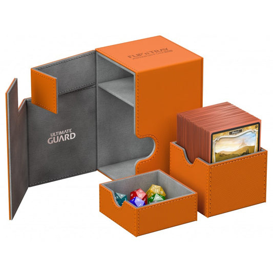 Ultimate Guard Flip N Tray Deck Case Xenoskin Orange 100+