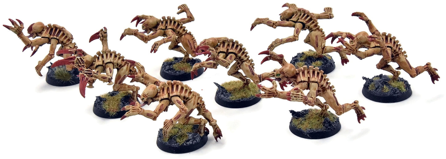 TYRANIDS 8 Genestealers #3 WELL PAINTED Warhammer 40K