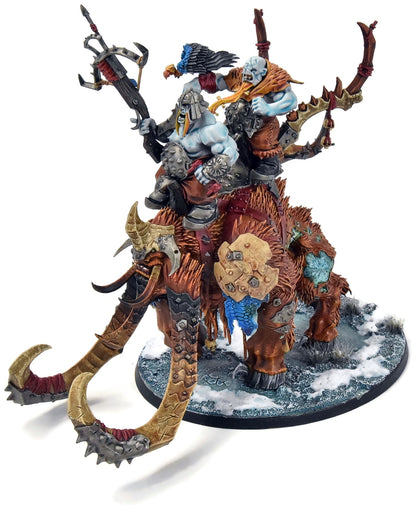 OGOR MAWTRIBES Huskard on Thundertusk #3 WELL PAINTED Warhammer Sigmar