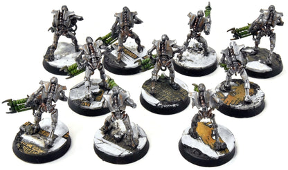 NECRONS 10 Necron Warriors #2 WELL PAINTED Warhammer 40K 4925