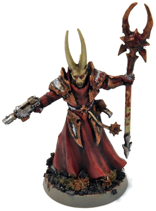 CHAOS SPACE MARINES Chaos sorcerer converted #2 WELL PAINTED Warhammer 40K