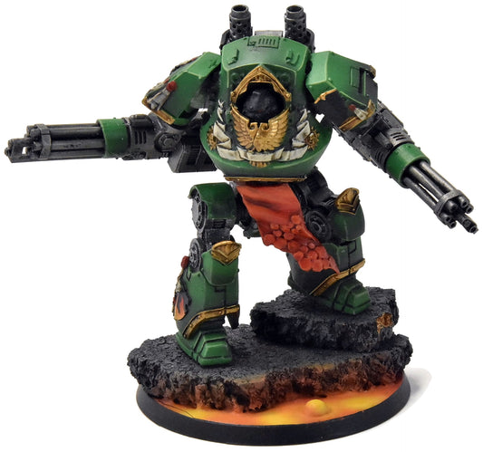 SPACE MARINES Contemptor Dreadnought #3 WELL PAINTED Warhammer 40K Salamanders