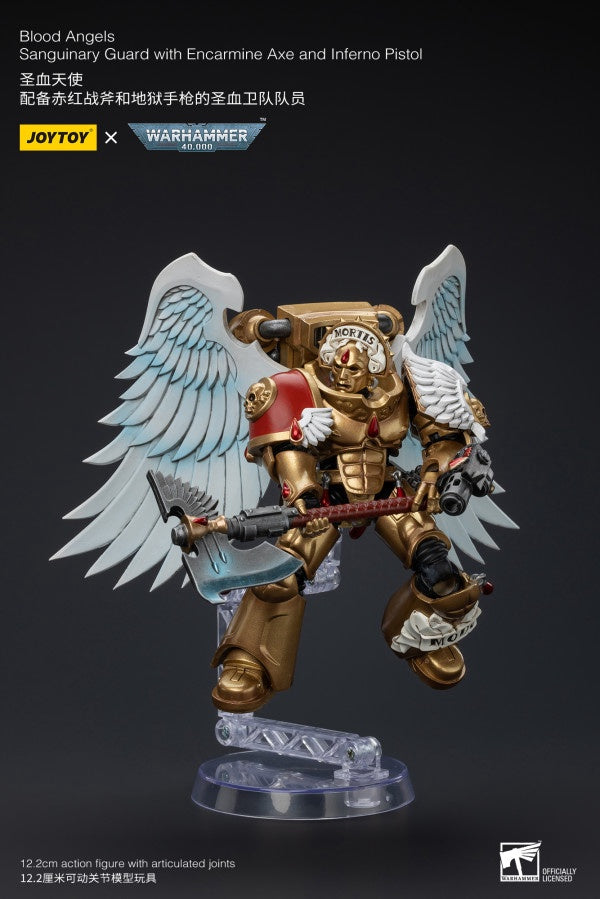 Sanguinary Guard with Encarmine Axe and Inferno Pistol Blood Angels Joy Toy
