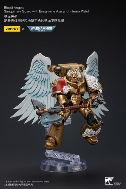 Sanguinary Guard with Encarmine Axe and Inferno Pistol Blood Angels Joy Toy