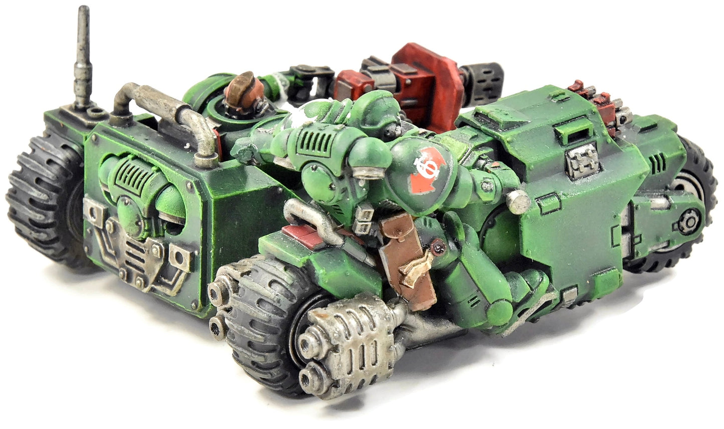 Moto d'attaque Dark Angels n°6, peinture de qualité, Warhammer 40K