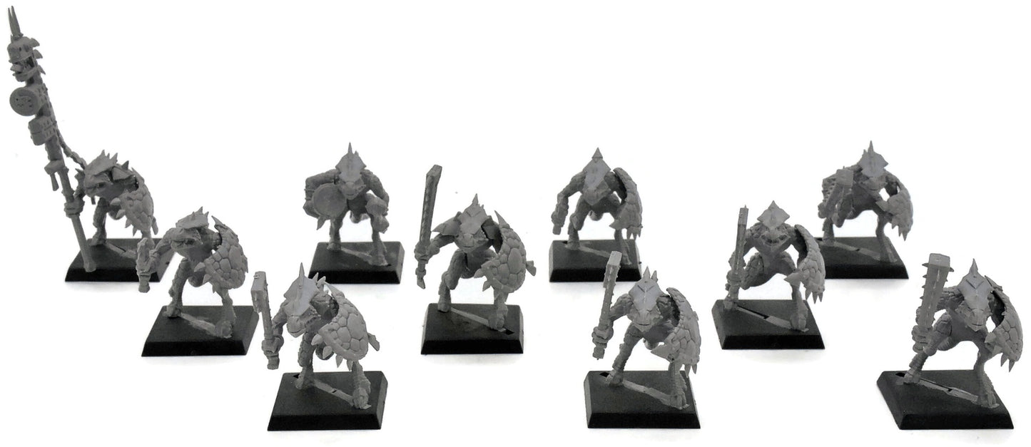 LIZARDMEN 10 Saurus Warriors #4 Warhammer Fantasy