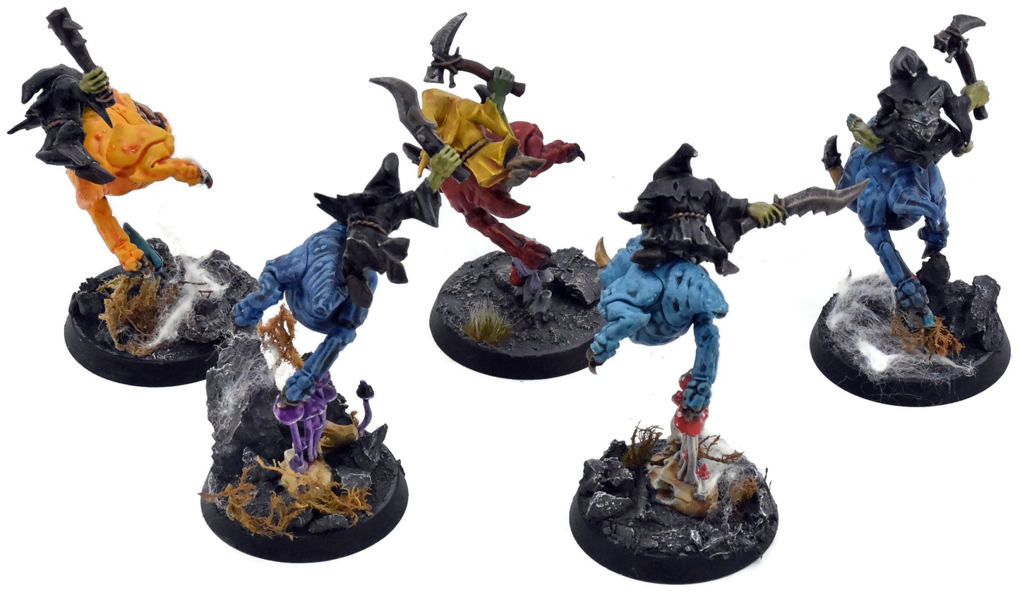 GLOOMSPITE GITZ 5 Squig Hoppers #3 WELL PAINTED Warhammer Sigmar