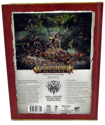 SKAVEN Battletome #1 VERY GOOD Warhammer Sigmar