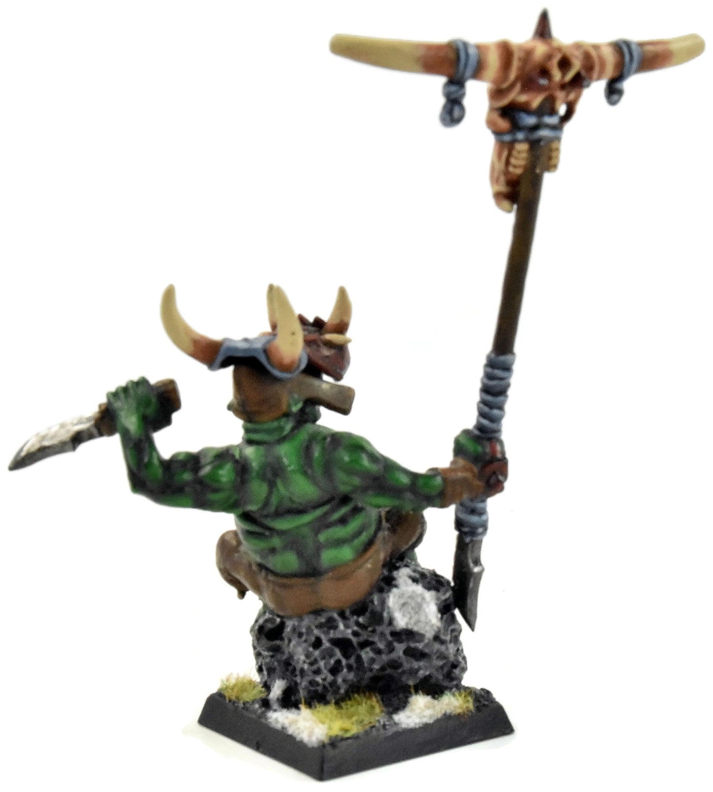 ORCS & GOBLINS Orc Shaman #1 CONVERTED WELL PAINTED Fantasy Warlord