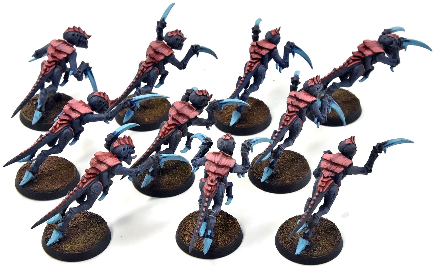TYRANIDS 10 Hormagants #3 WELL PAINTED Warhammer 40K Brood