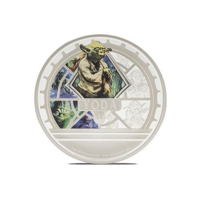 AGORO Star Wars - 3oz Classic - Yoda 3oz Silver Coin