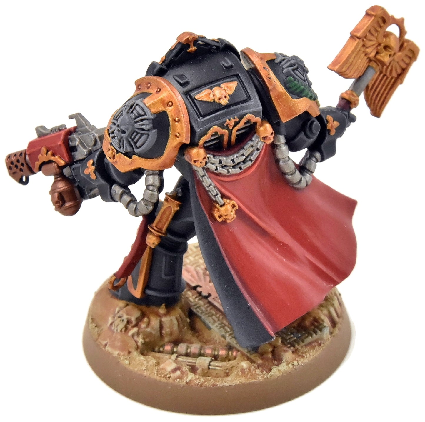 SPACE MARINES Terminator Chaplain Tarentus#1 Black Templars PRO PAINTED