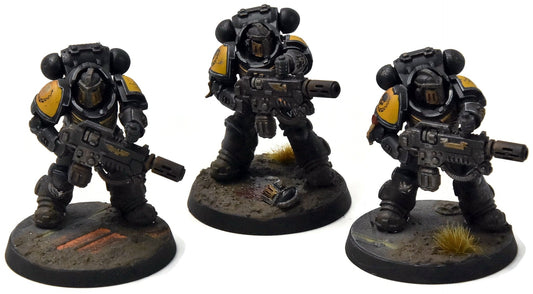IMPERIAL FISTS 3 Eradicators #1 PRO PAINTED Warhammer 40K