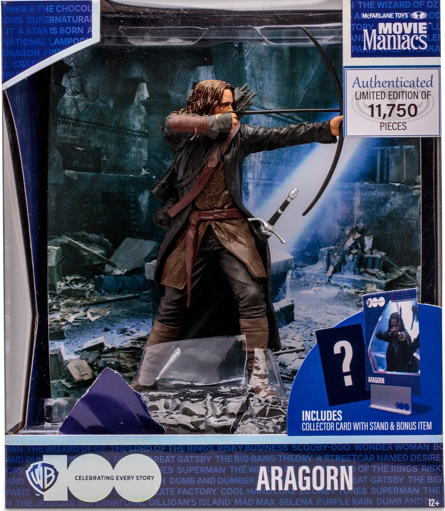 Mcfarlane Movie Maniacs Lord Of The Ring Aragorn 6inches Figure