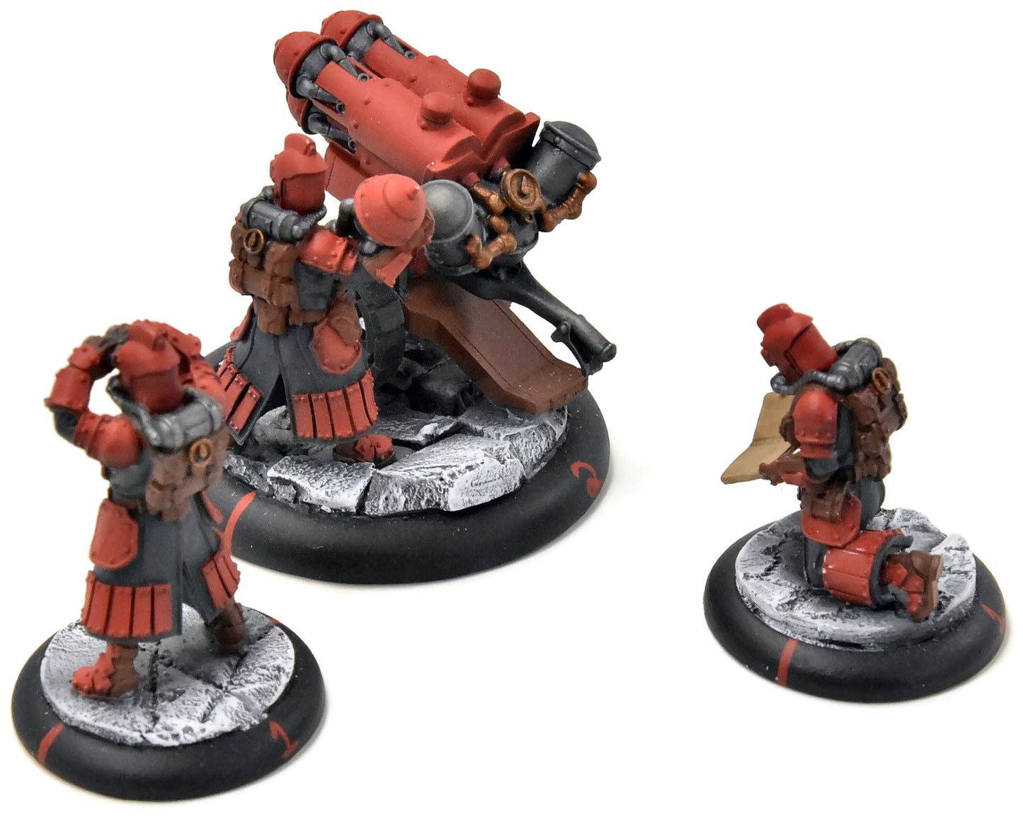 WARMACHINE 3 Dragons Breath Rocket #1 WELL PAINTED METAL crucible guard