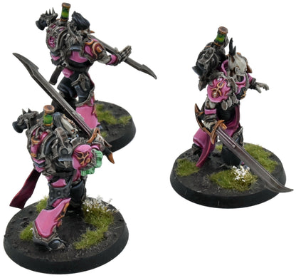 CHAOS SPACE MARINES 3 Emperors Children Flawless Blades COMMISSION PRO PAINTED