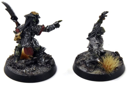 LORD OF THE RINGS Moria Captain And Shaman #1 WELL PAINTED finecast LOTR