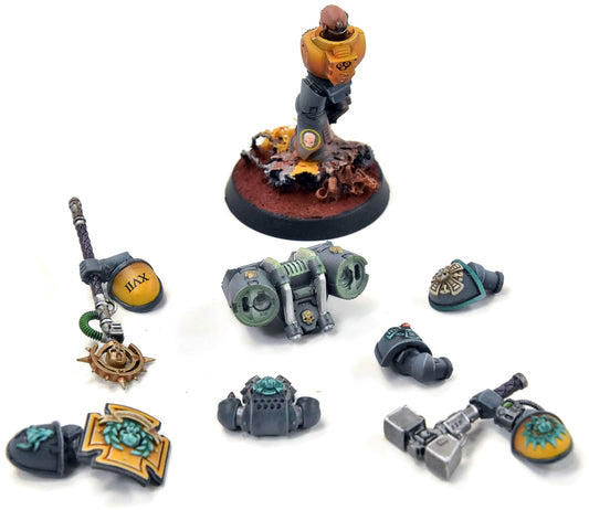 SPACE MARINES Captain #2 WELL PAINTED Warhammer 40K
