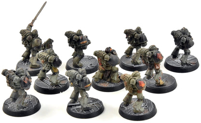 SALAMANDERS 10 Tactical Marines #3 WELL PAINTED Warhammer 40K