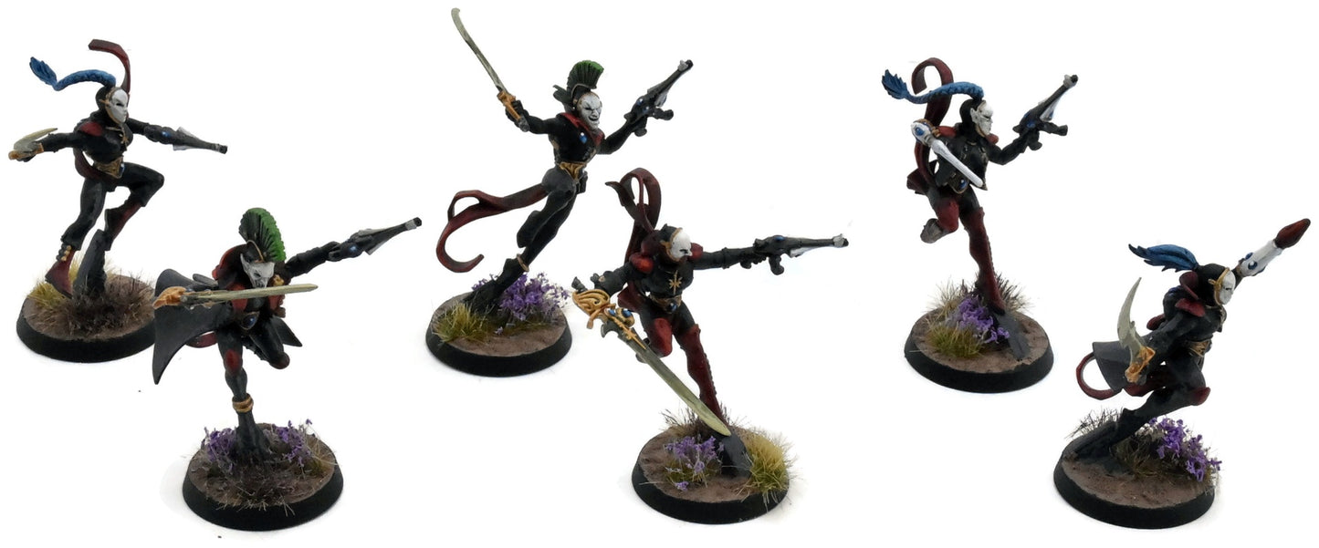 HARLEQUINS 6 Harlequin Troupes #1 WELL PAINTED Warhammer 40K