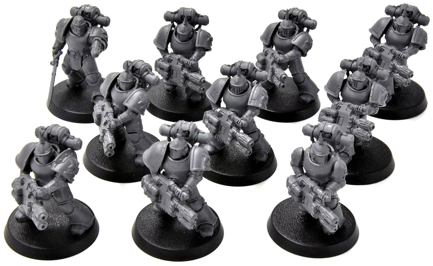 SPACE MARINES 10 Devastators Converted #1 BLACK TEMPLARS Warhammer 40K
