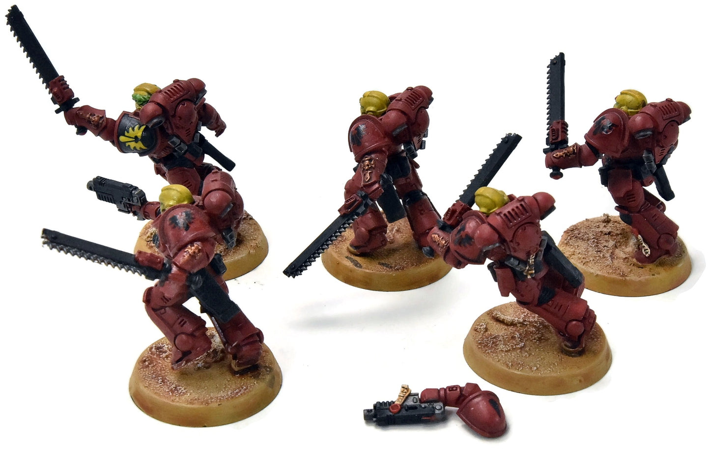 BLOOD ANGELS 5 Assault Intercessors #2 WELL PAINTED Warhammer 40K
