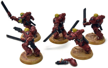 BLOOD ANGELS 5 Assault Intercessors #2 WELL PAINTED Warhammer 40K