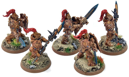 ADEPTUS CUSTODES 5 Custodian Guards Squad #1 PRO PAINTED Warhammer 40K