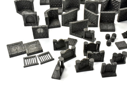 DWARFEN FORGE Castle Scenery Lot Black