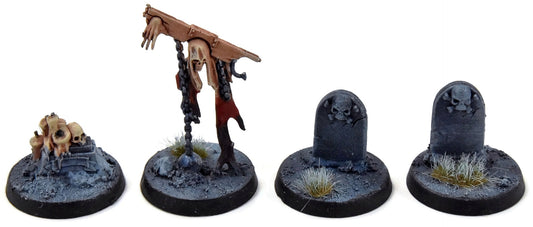 NIGHTHAUNT 4 Objective Markers #1 WELL PAINTED Sigmar