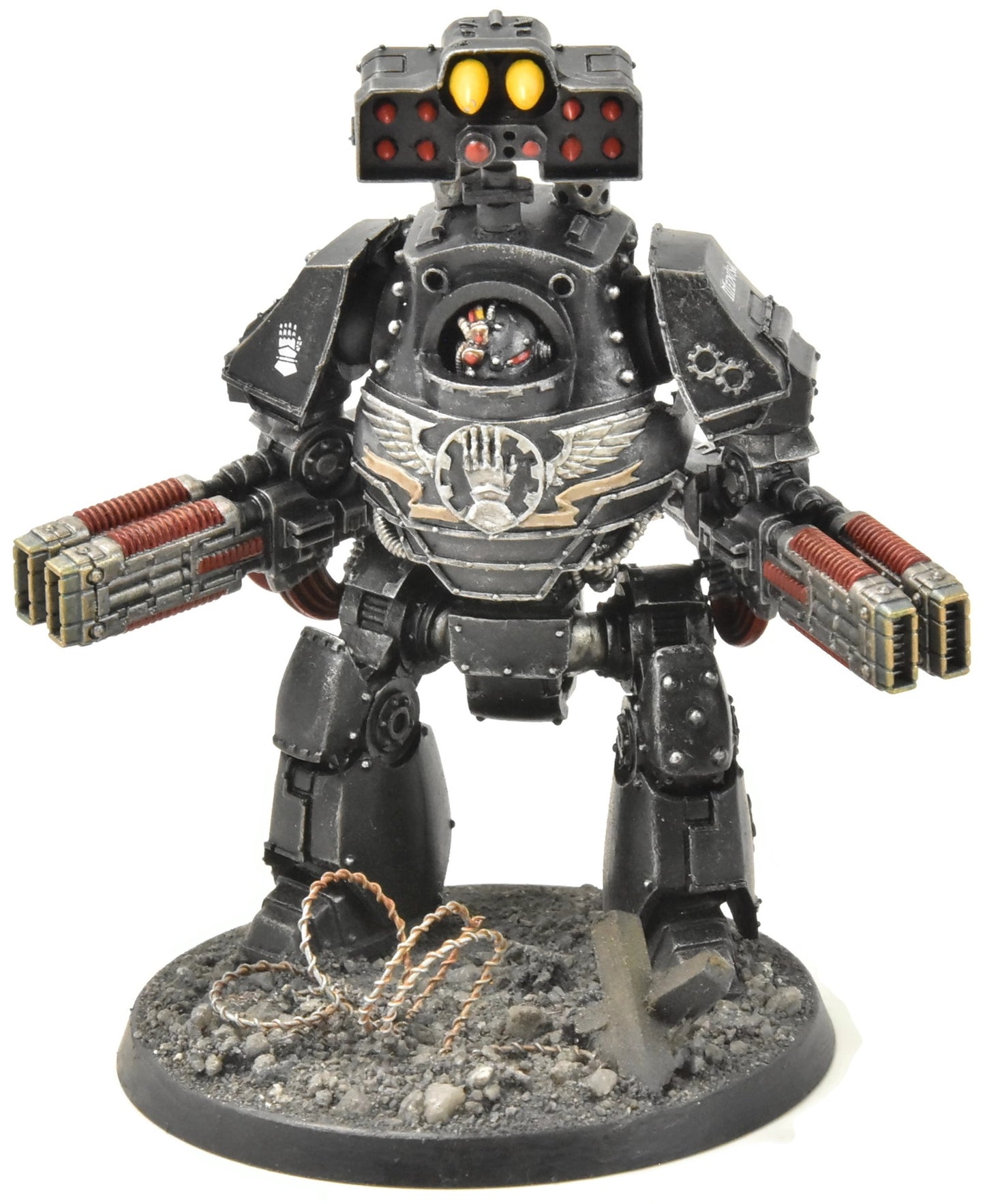 SPACE MARINES Contemptor Dreadnought #1 WELL PAINTED 40K iron hands