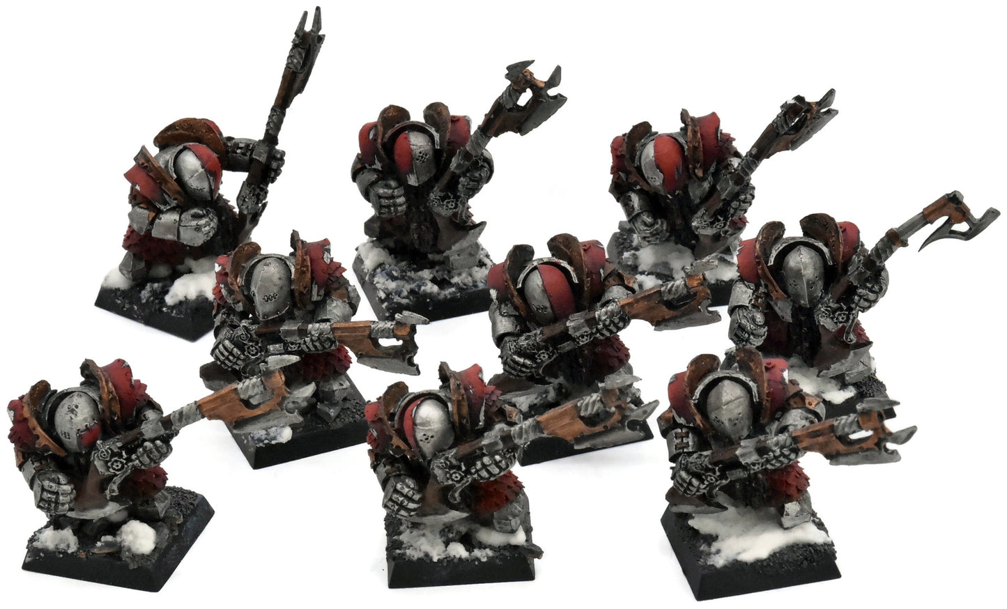 CHAOS DWARFS 9 Infernal Fireglaives Guard #1 FORGE WORLD WELL PAINTED Fantasy