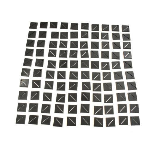 100 * 25mm Square with Bevel Slot Bases