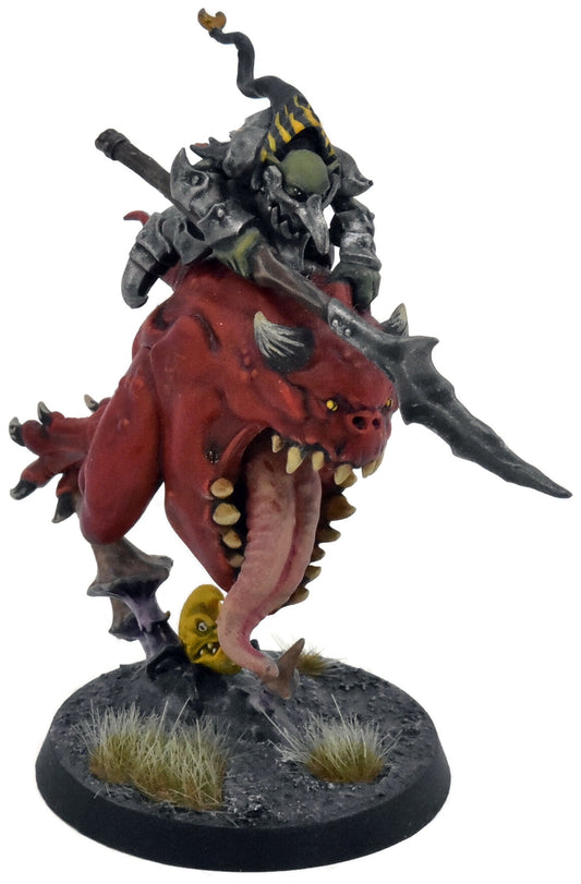 GLOOMSPITE GITZ Loonboss On Giant Cave Squig #1 WELL PAINTED Warhammer Sigmar