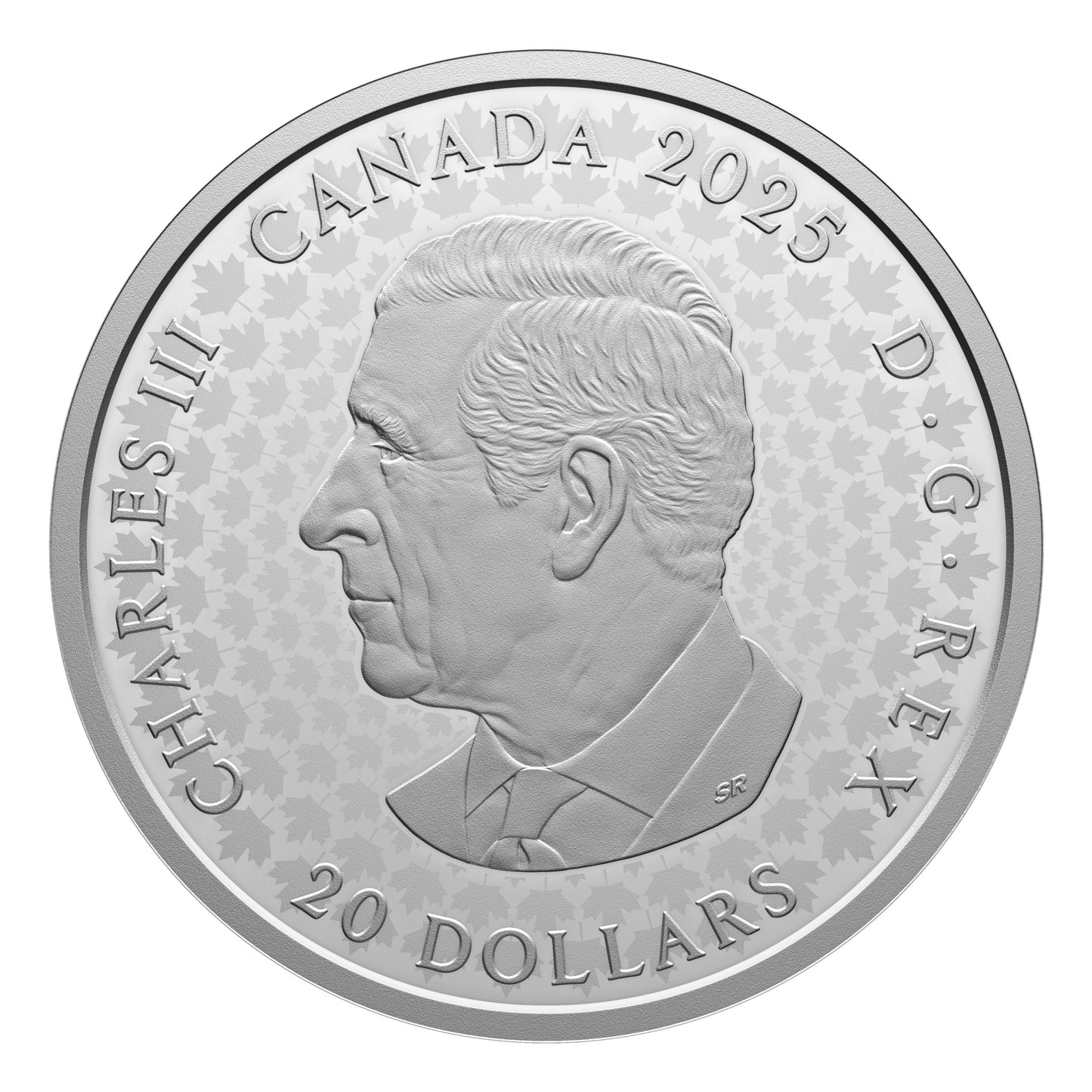 Great Hunters: Grey Wolf – 1 oz. $20 1 oz Fine Silver Ultra High Relief Coin (250386)