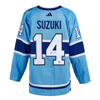 Nick Suzuki Autographed Montreal Canadiens Reverse Retro 2.0 Adidas Authentic Jersey