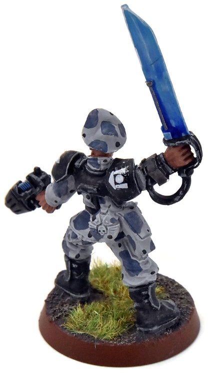ASTRA MILITARUM Sergeant With Sword #1 METAL WELL PAINTED 40K