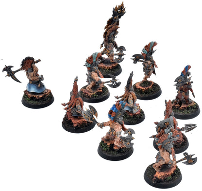 FYRESLAYERS 10 Vulkite Berzerkers #1 WELL PAINTED Warhammer Sigmar 1186