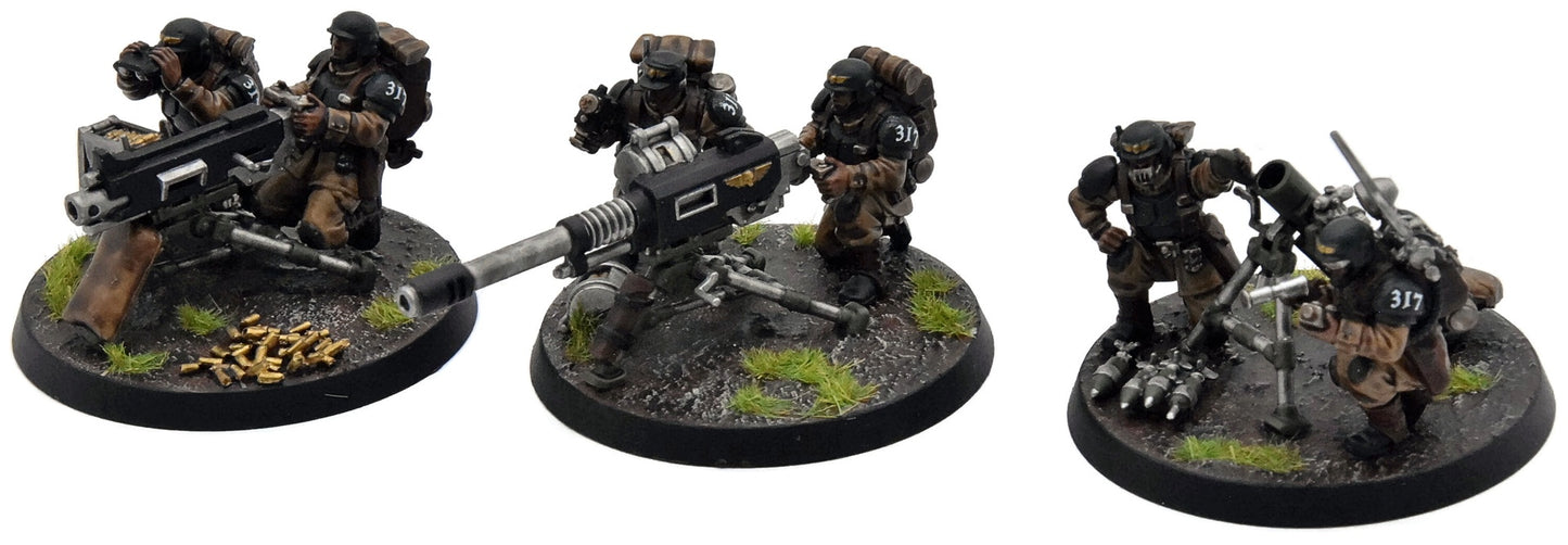 ASTRA MILITARUM 3 Heavy weapon Squad #1 PRO PAINTED Warhammer 40K