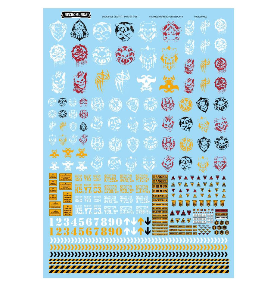 Necromunda - Underhive Graffiti Transfer Sheet