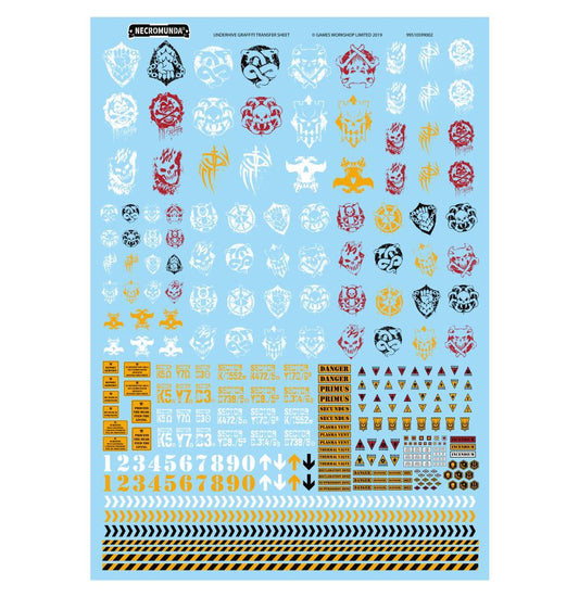 Necromunda - Underhive Graffiti Transfer Sheet